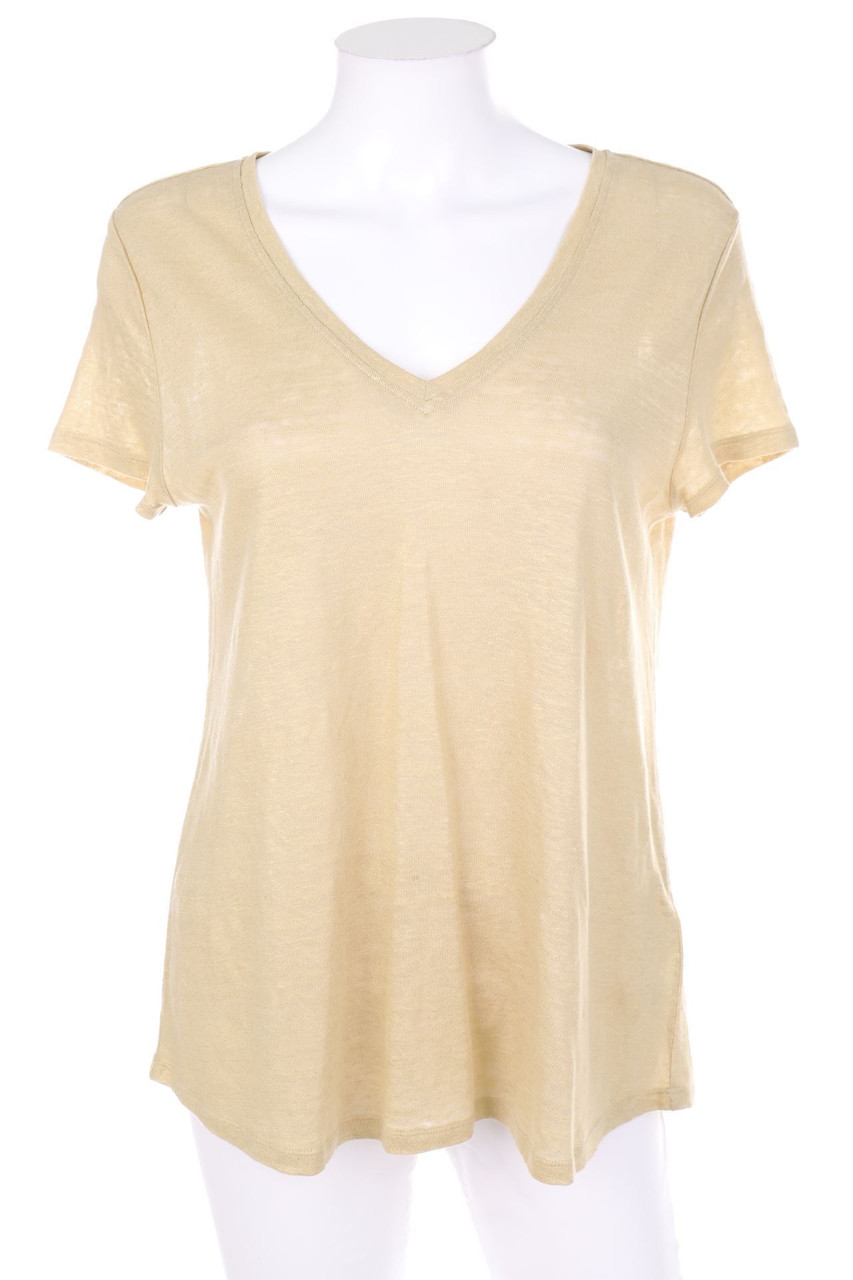 GERARD DAREL - Glitter-Shortsleeve-Shirt, Linen - D 34