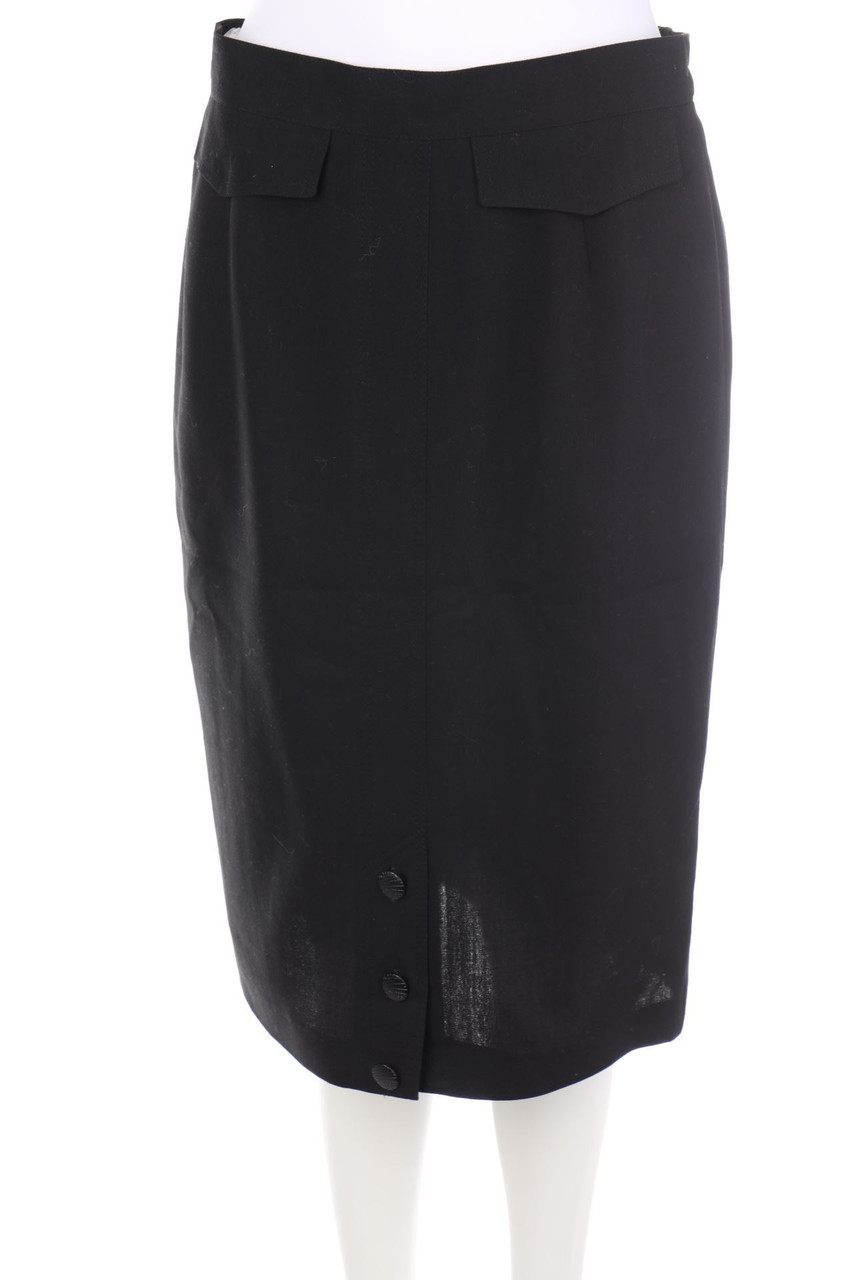 MADELEINE - Vintage-Skirt, Virgin Wool Mix with Decorative Buttons - D 40