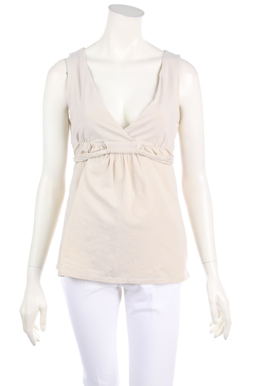 Max Mara WEEKEND - Top in A-Linie mit tiefem Ausschnitt mit Schleife - M
