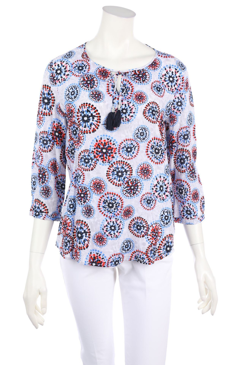 comma - Tunika-Bluse mit Print - D 34