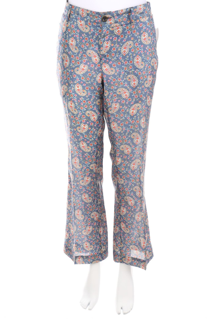 set - Seiden-Hose mit Print - D 40