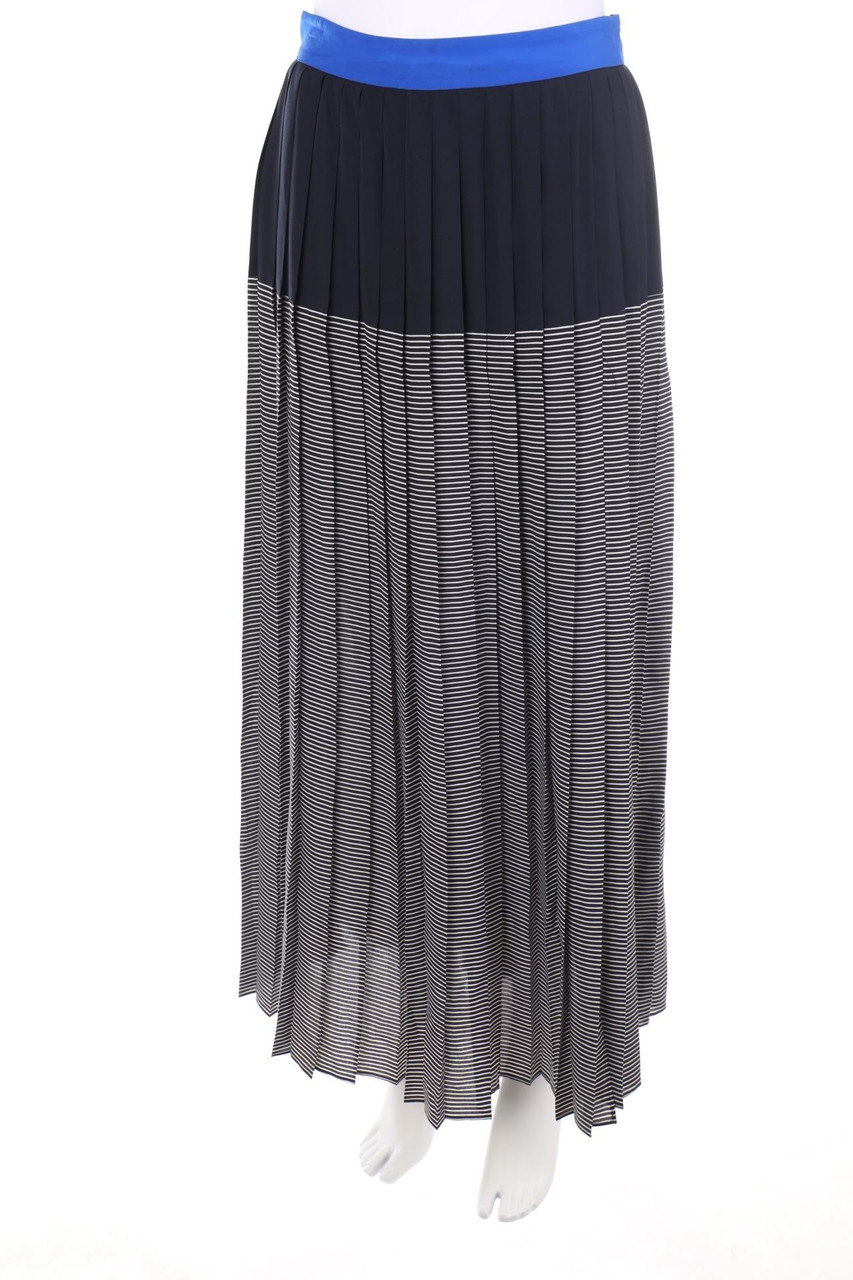 MAX&Co. - Maxi-Pleated-Skirt with Stripes - M