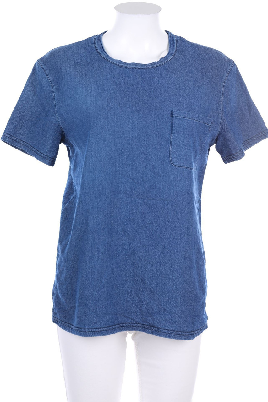 MAC - Sweatshirt, Denim Look with Patch Pockets - S