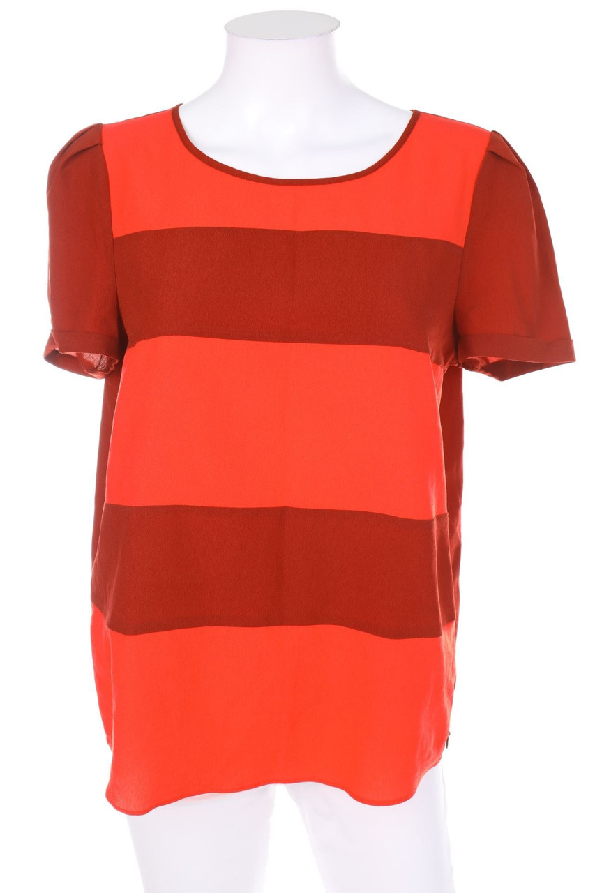 MAISON SCOTCH - Kurzarm-Bluse mit Streifen - D 36