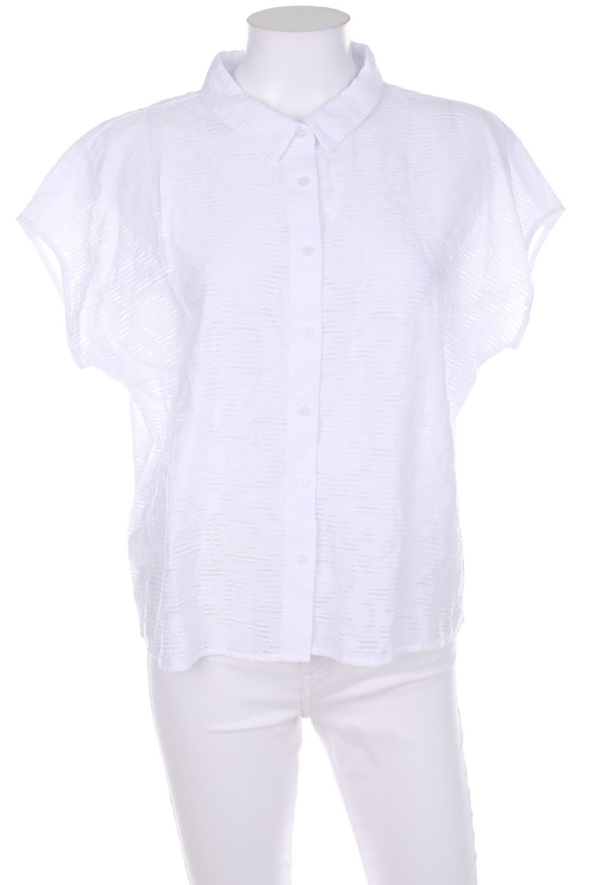 someday. - Hemd-Bluse mit kurzem Ärmel mit überschnittener Schulter - L