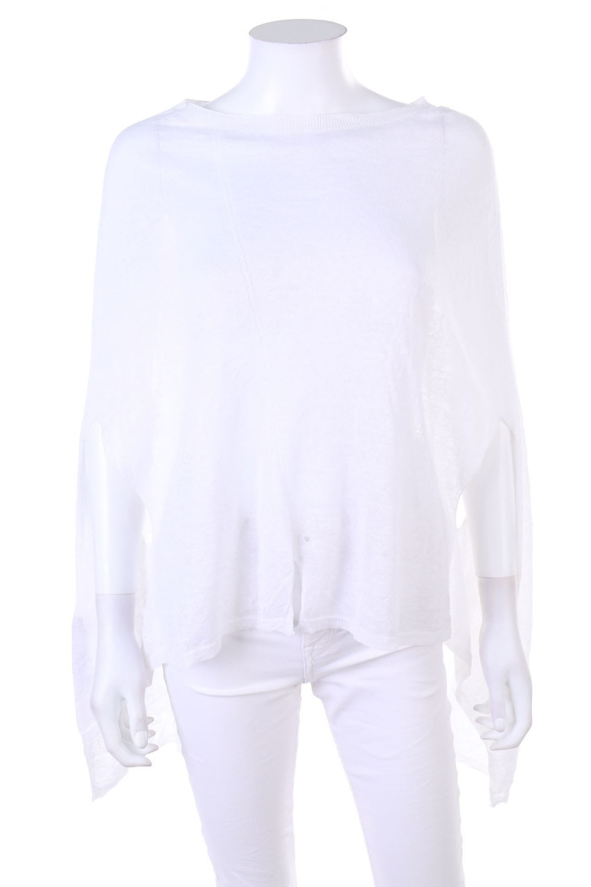 STEFANEL - Poncho aus Leinen-Mix - M