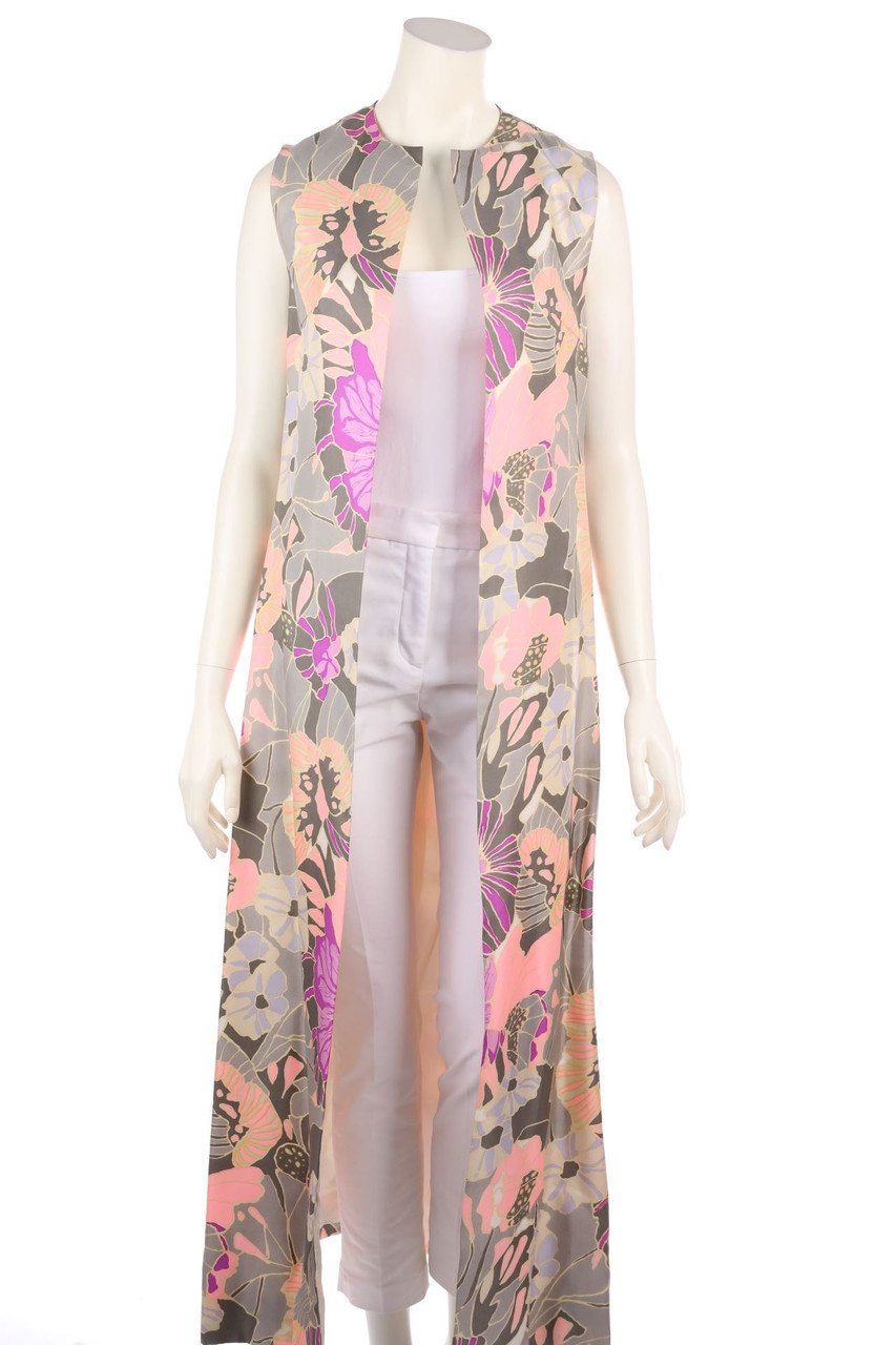 KRAUSE SENN ZÜRICH - Vintage-Long-Gilet with Print - S