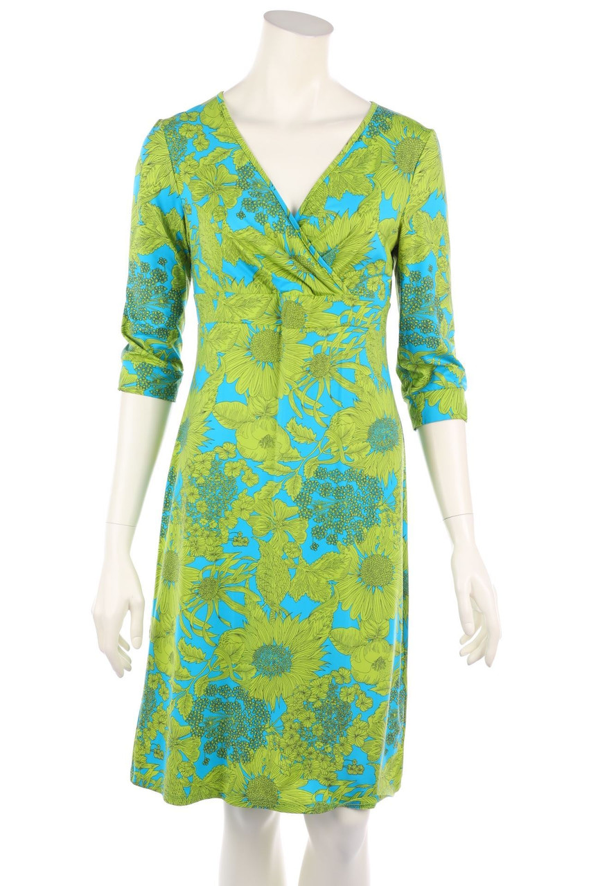 ellen eisemann - Jersey-Dress with Wrap-Effect with Flower Print - M