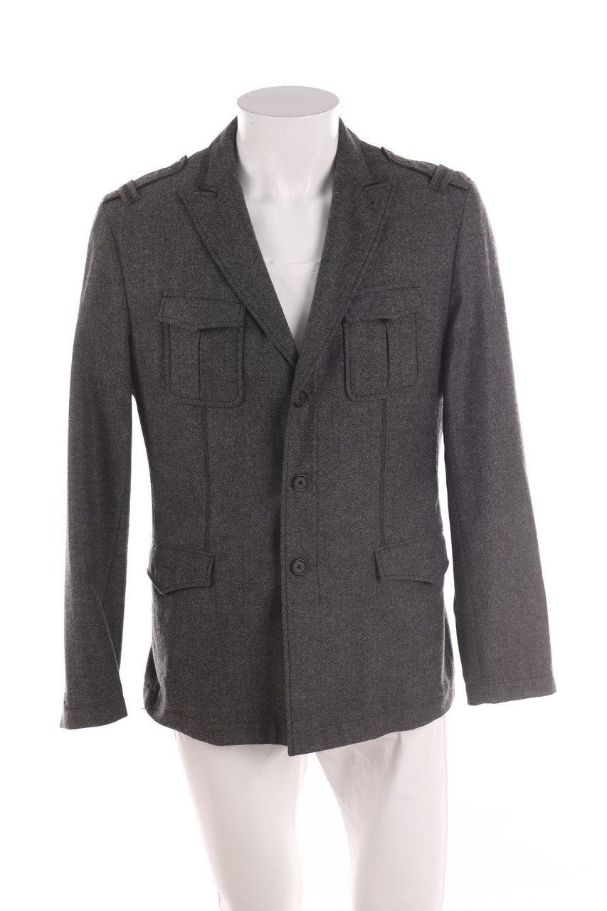 BOSS ORANGE - Jacke mit aufgesetzten Taschen aus Schurwoll-Mix - 50