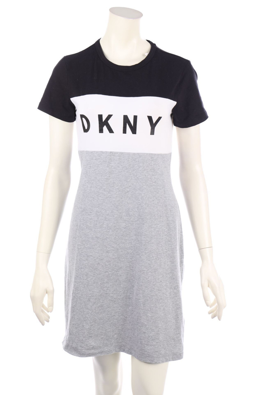 DKNY SPORT - Mini Dress with Logo-Print - XS