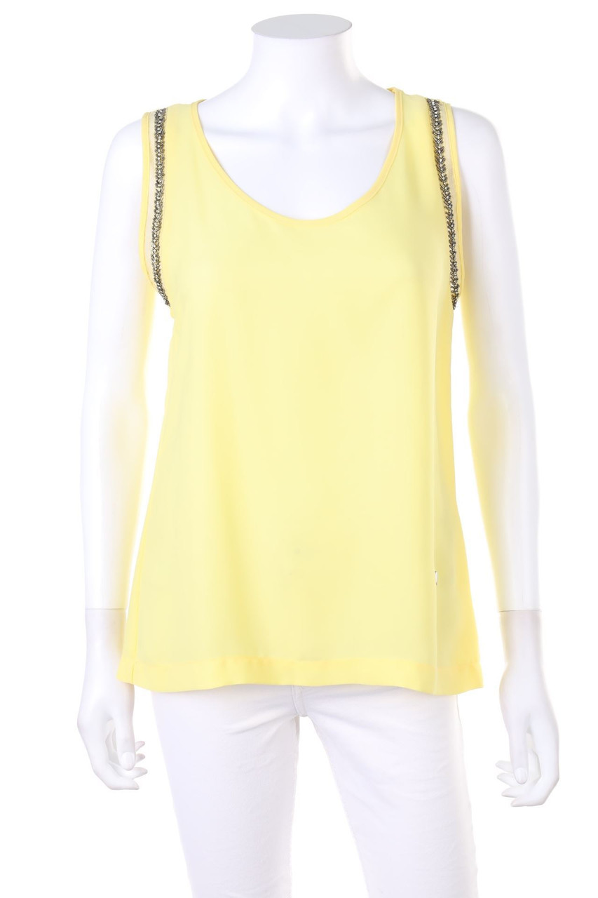 BUS Seventy2Jeans Co - Blusentop mit Perlen - M