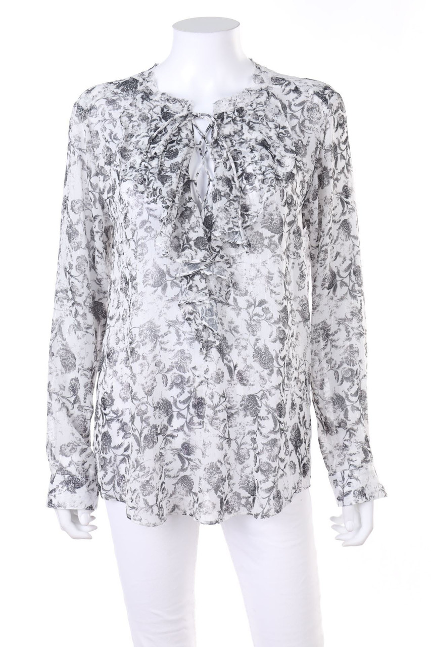 The Kooples - Volant-Bluse mit Glitzer - M