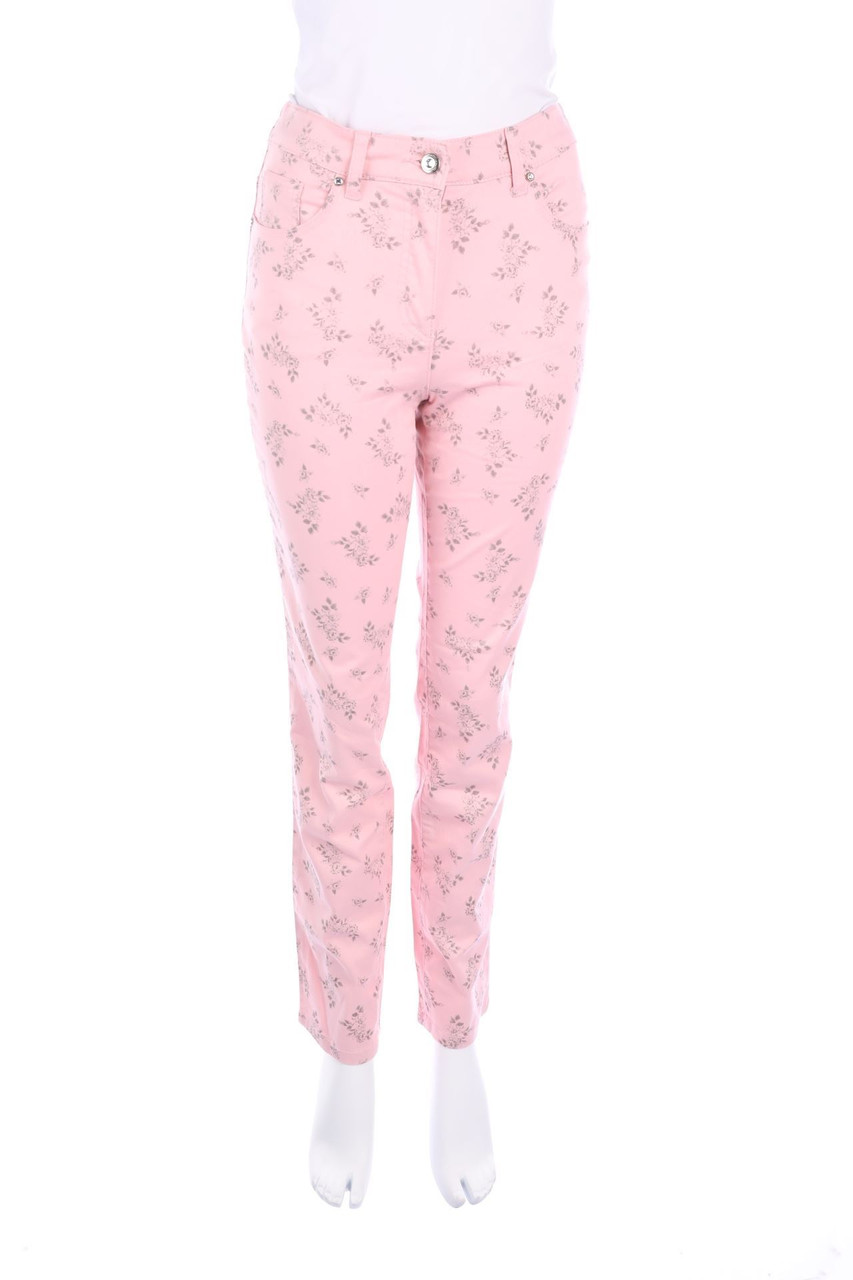 Himmelblau by Lola Paltinger - Slim Jeans with Flower Print - D 34