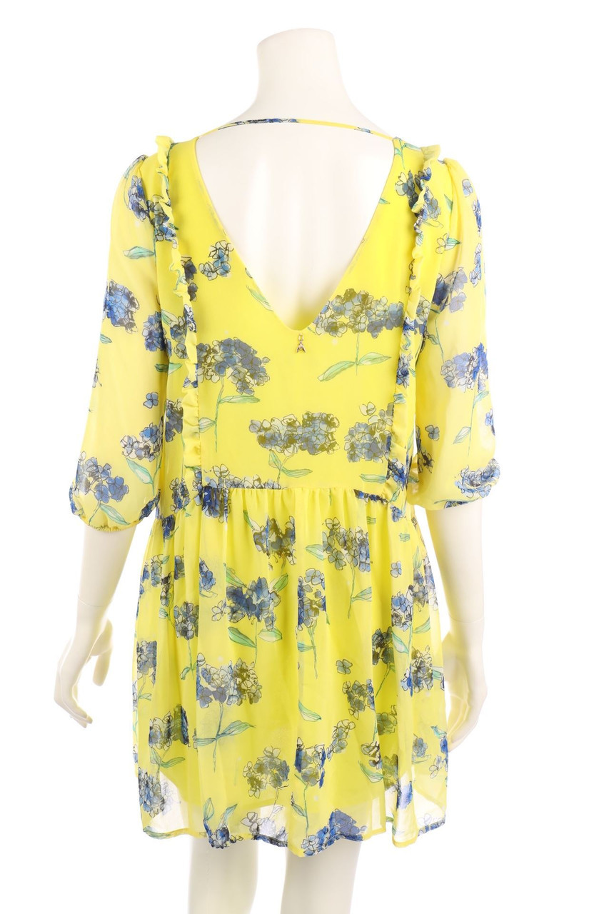 PATRIZIA PEPE - Chiffon-Mini Dress with Frills - D 34