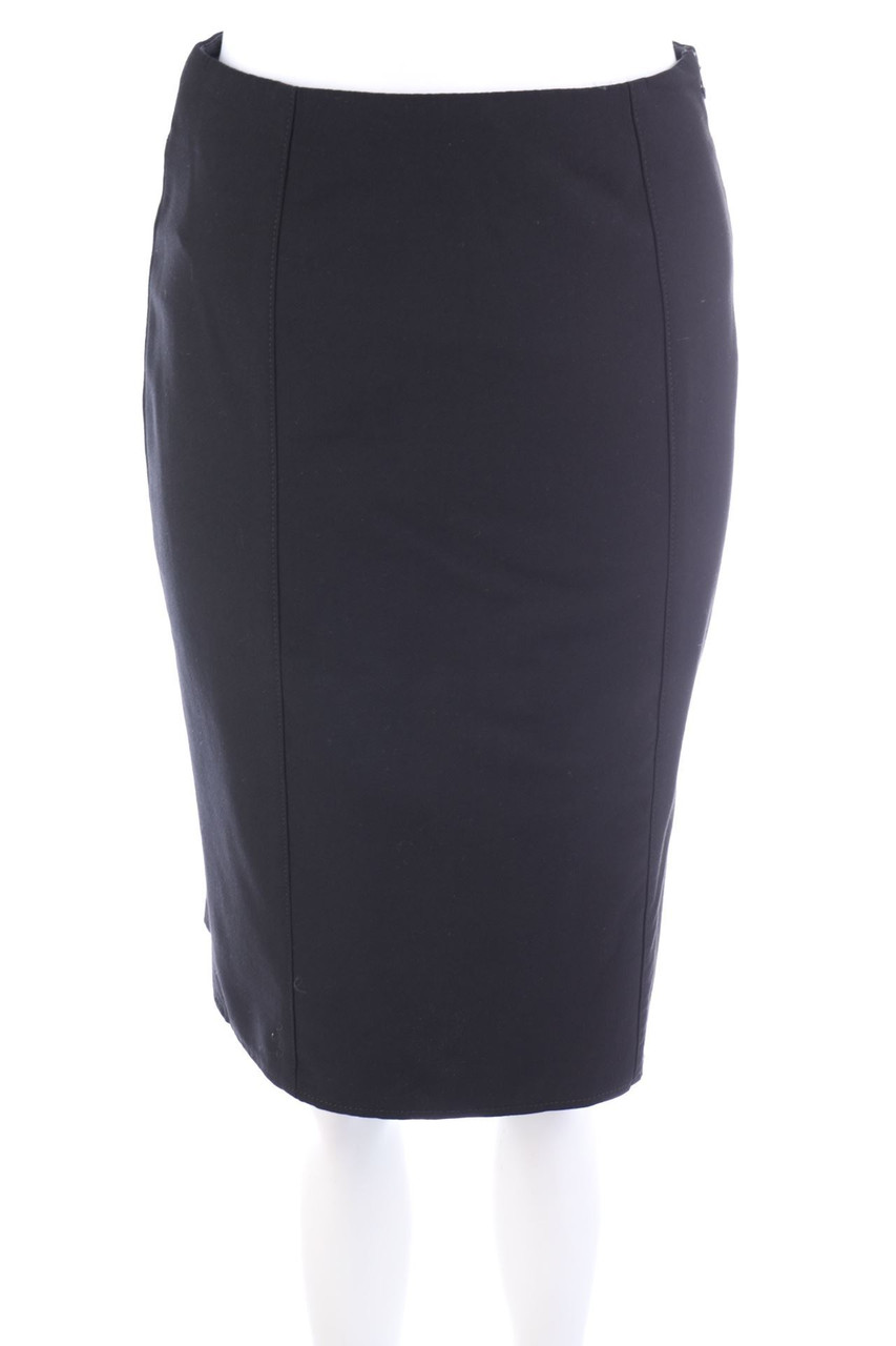 MARC CAIN - Skirt, Virgin Wool Mix with Silk Details - D 34