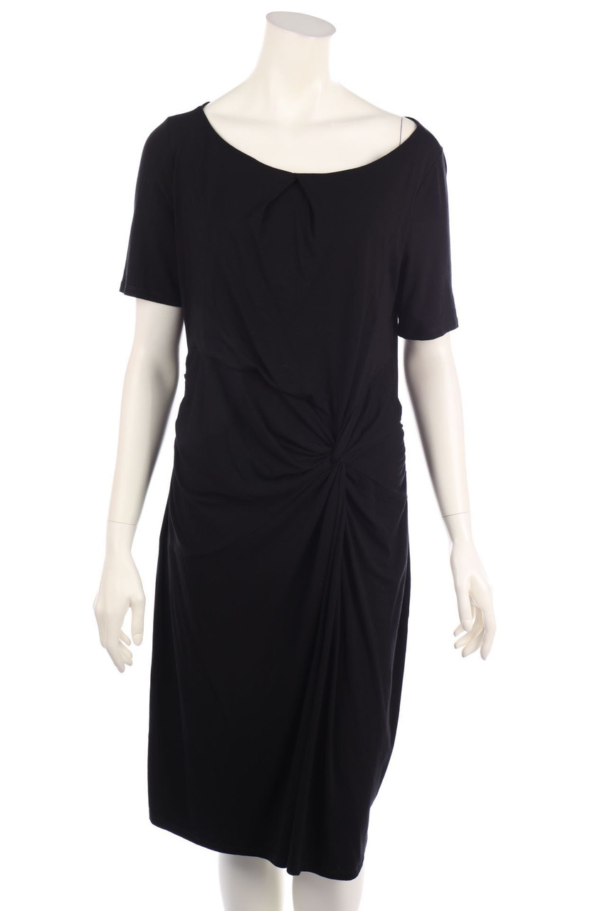 comma - Jersey-Kleid mit Drapierung - D 42
