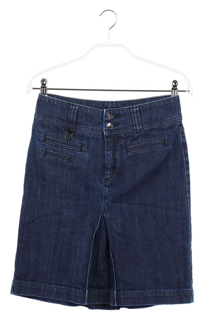 BOSS HUGO BOSS - Denim Skirt with Crease - D 34