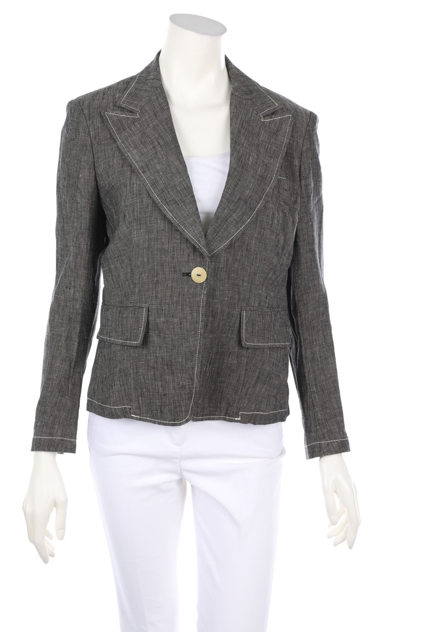 MARELLA - Blazer mit Reverskragen aus Leinen-Mix - D 36