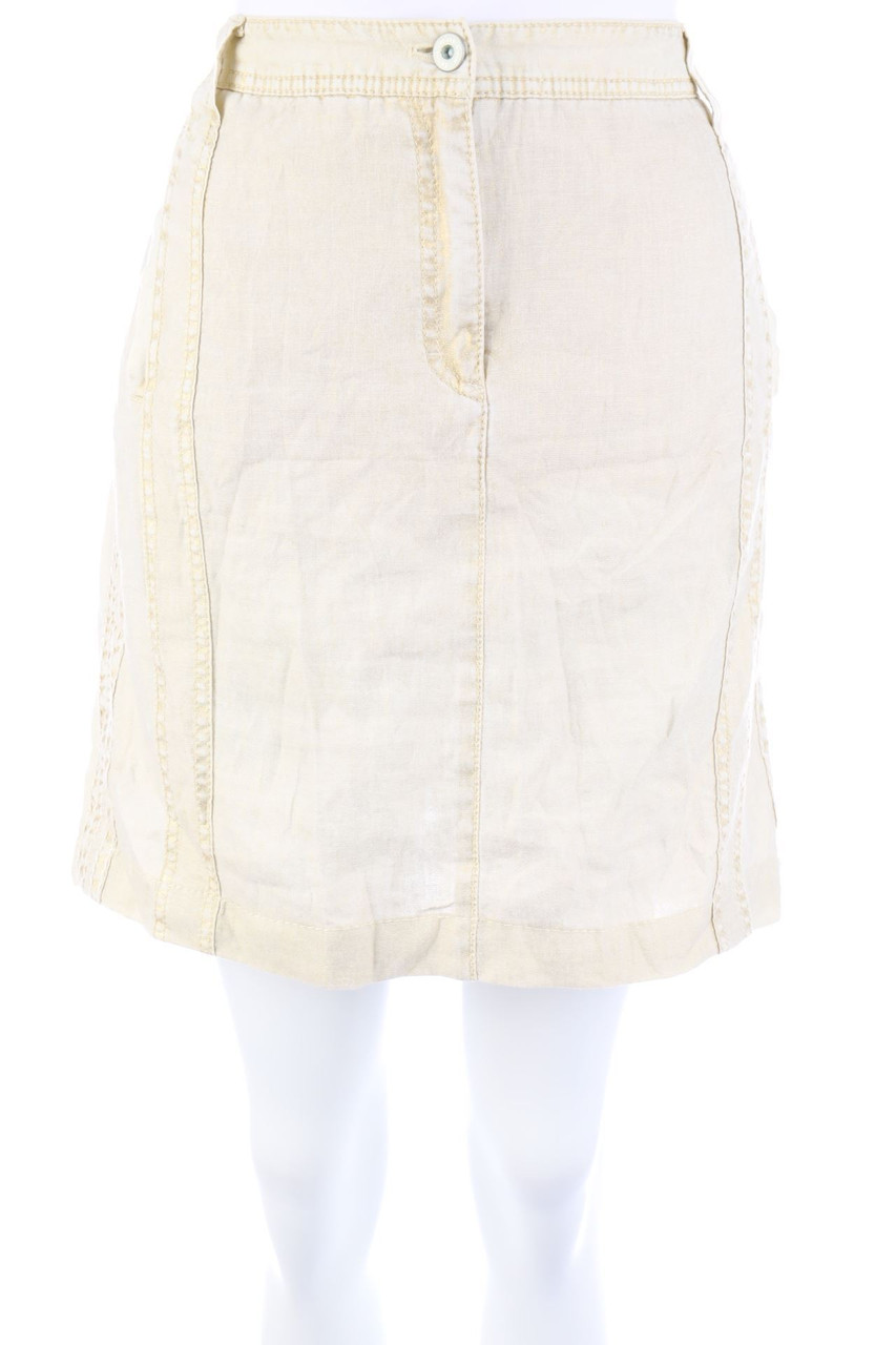 MARC CAIN - Linen Skirt with Metallic Effect - D 42