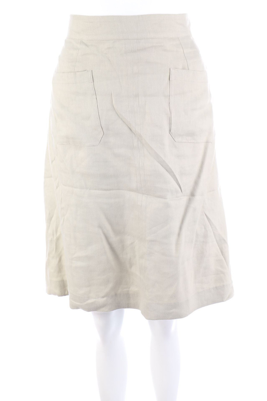 Blue les copains - Skirt, Linen Mix with Patch Pockets - D 42