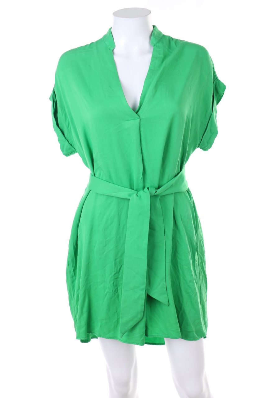 IMPERIAL - Vokuhila-Mini Dress, Viscose with Belt - S