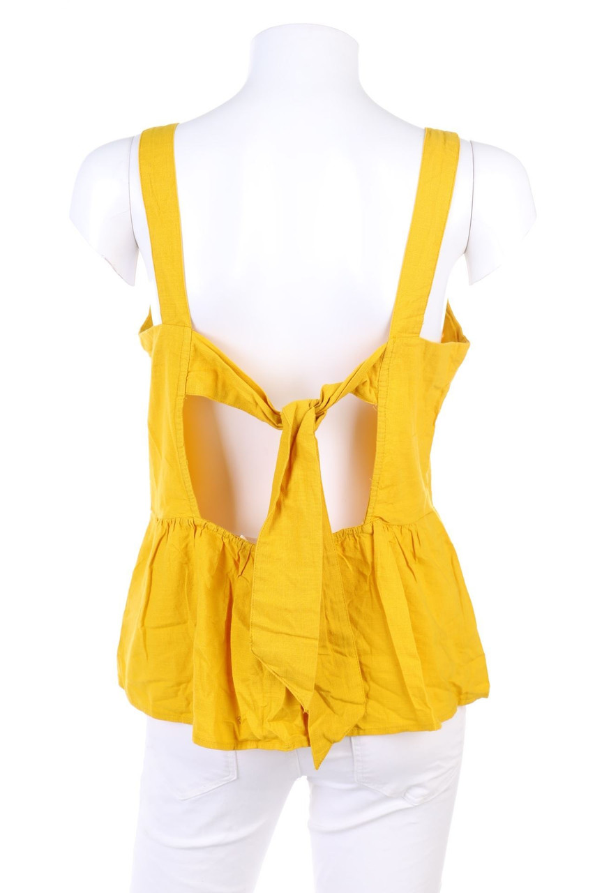 NAF NAF - Blouse Top with Deep Back Neckline - D 38