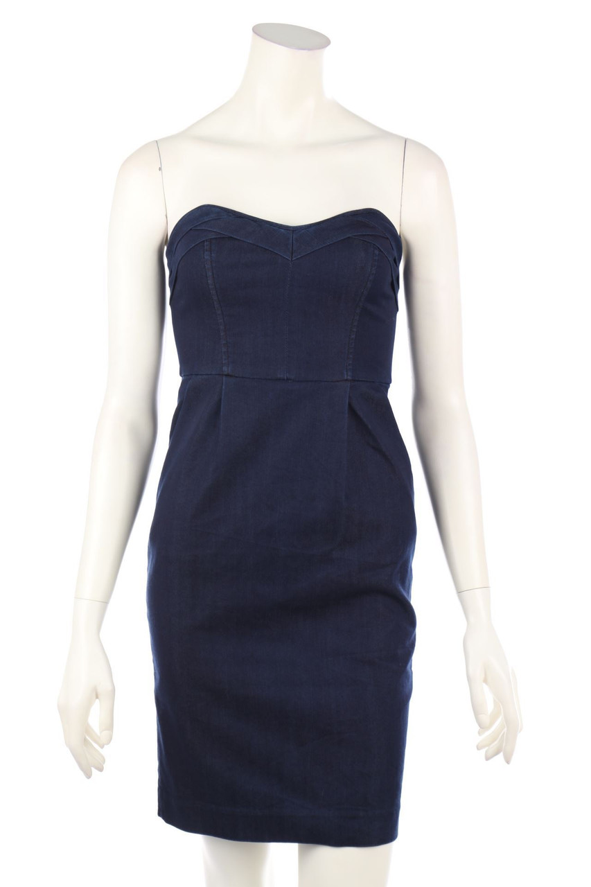 AX ARMANI EXCHANGE - Denim Dress, Pleated - D 32