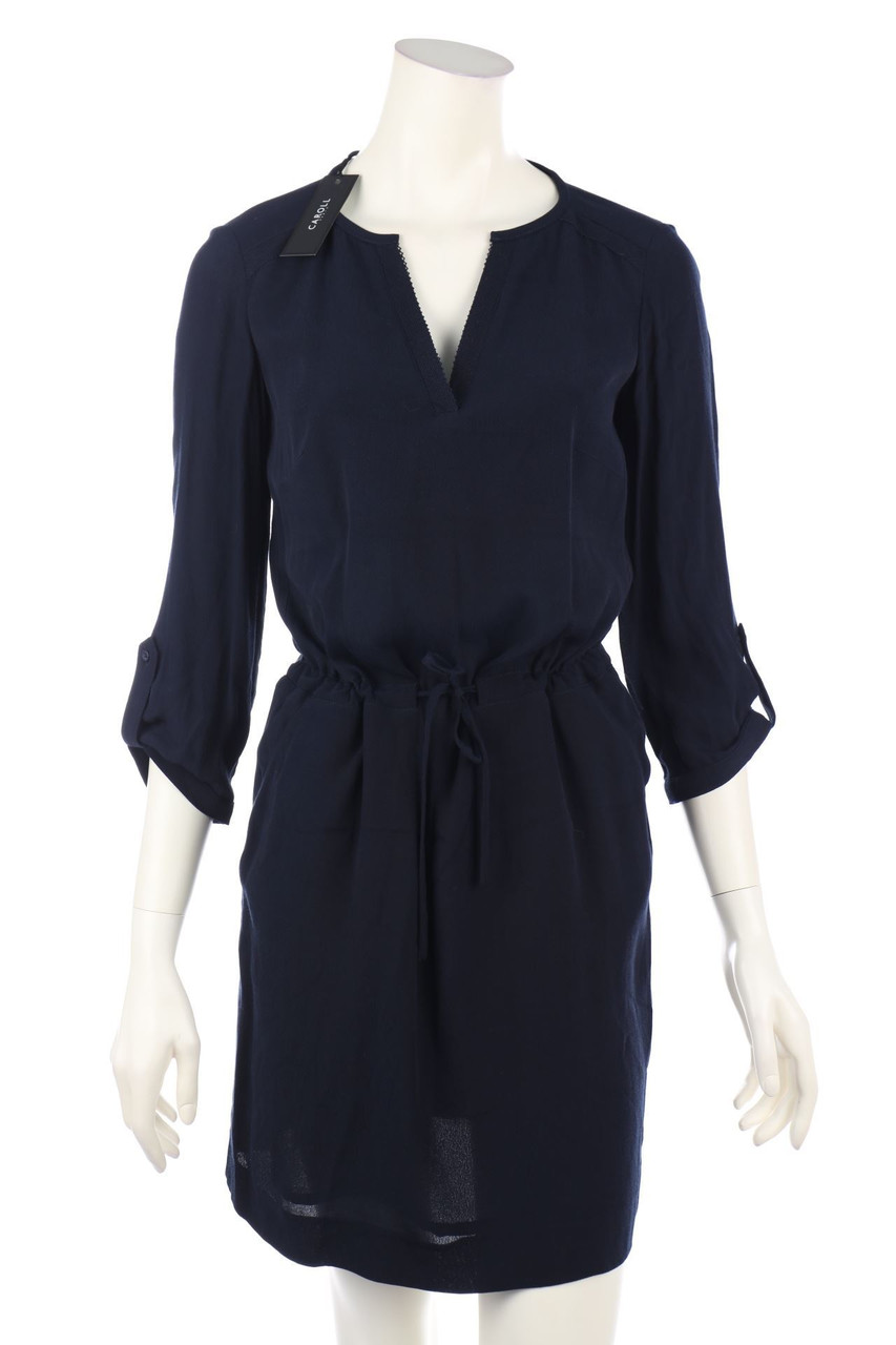 CAROLL - Dress, Viscose with Drawstring - D 34