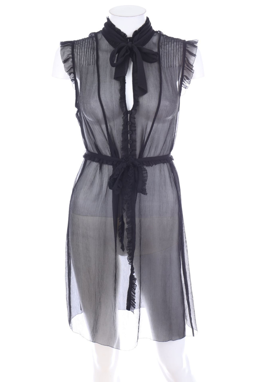 hoss INTROPIA - Seiden-Bluse mit Rüschen - D 40