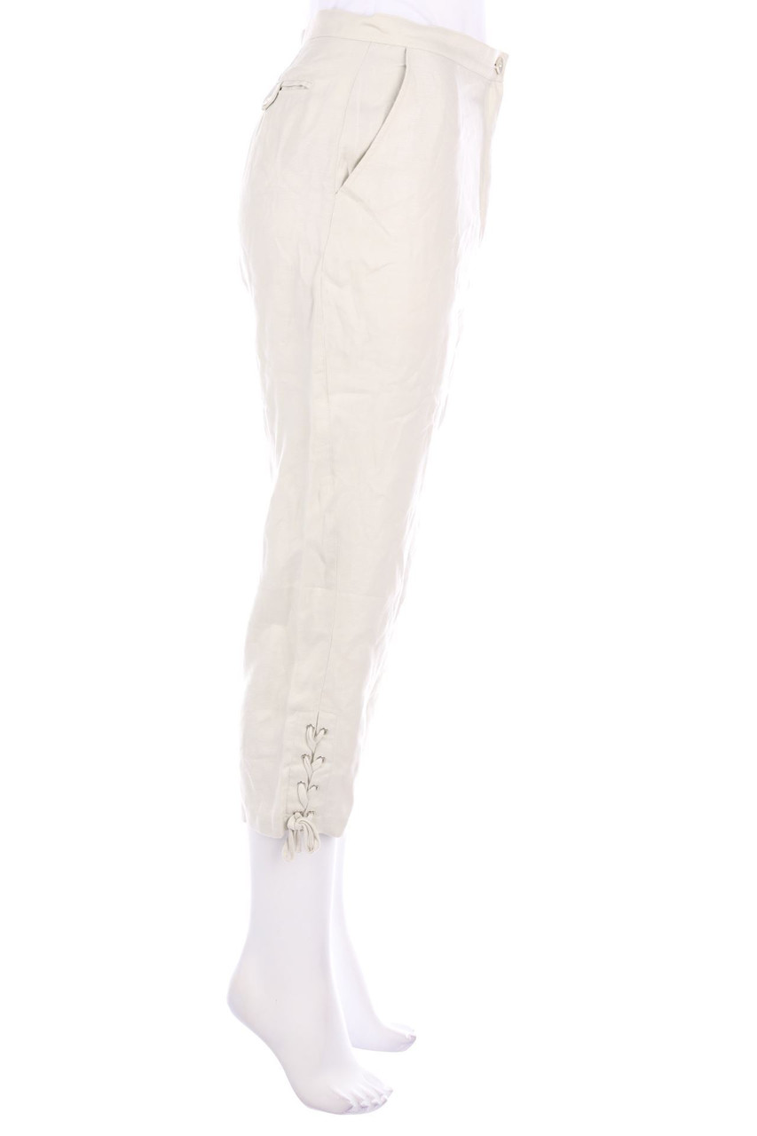 ARMAND VENTILO - Cropped-Leinenhose mit Schnürung - D 30