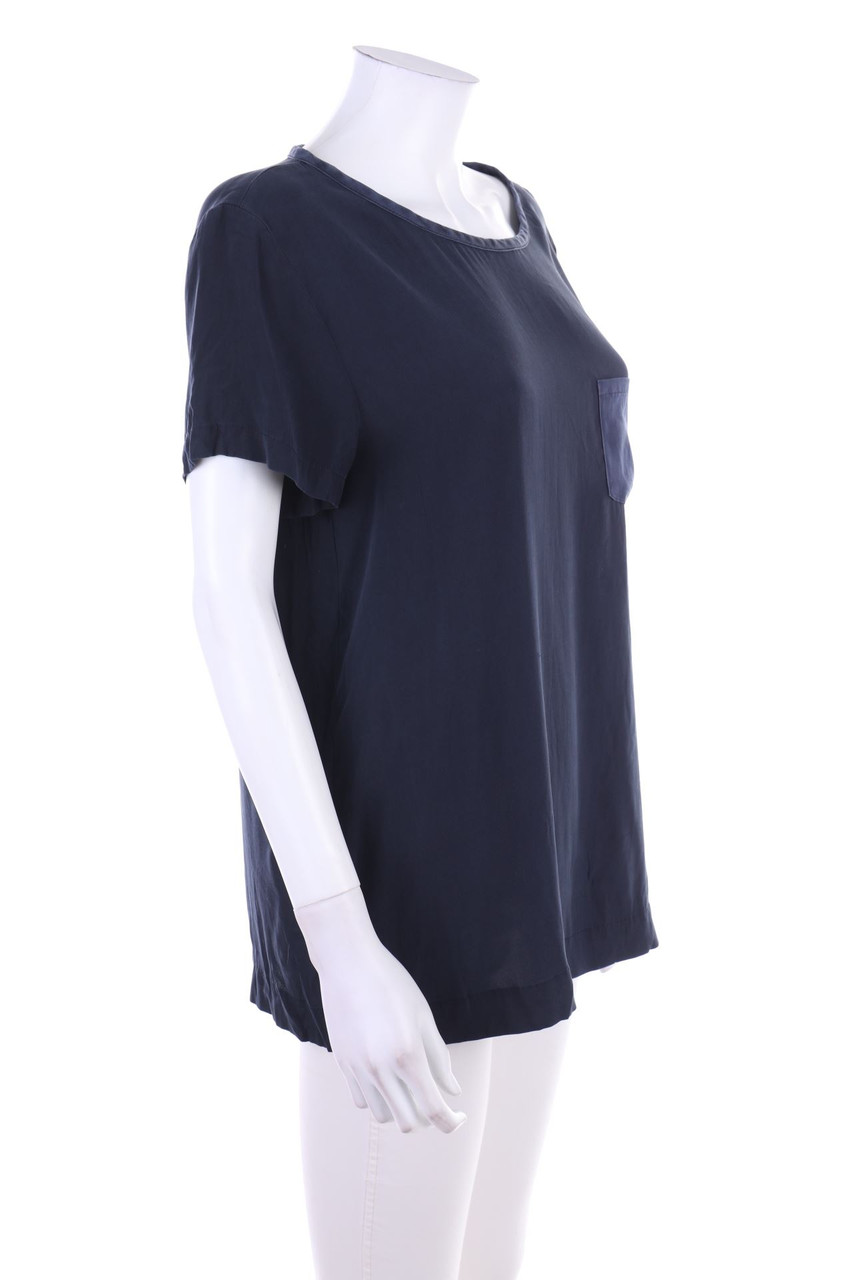 MARC CAIN - Kurzarm-Bluse mit aufgesetzten Taschen - L