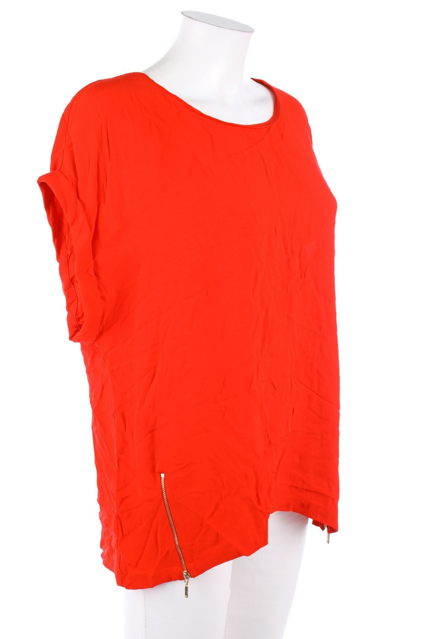 Phase Eight - Clean Chic Shortsleeve Blouse with Zipper - D 42