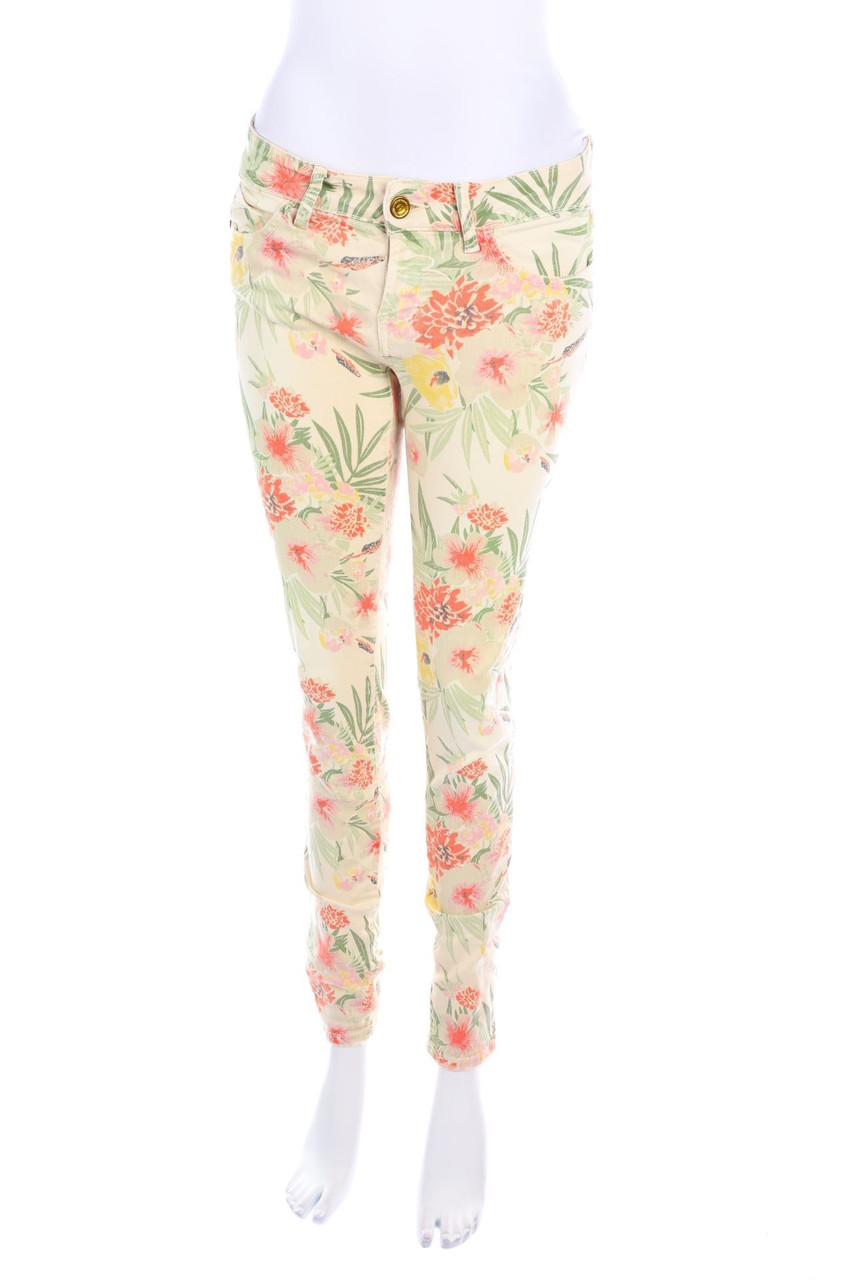 rich & royal - skinny jeans with Flower Print - W28