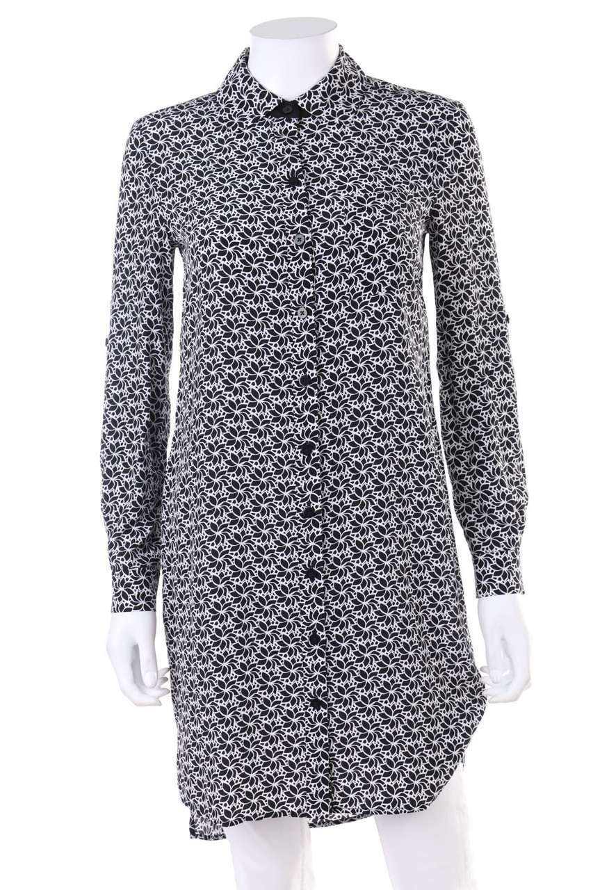 DIANE von FÜRSTENBERG - Long-Seiden-Bluse mit floralem Muster - D 30