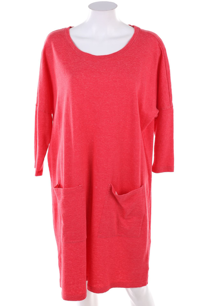 hessnatur - Sweat-Dress, Linen Mix with Batwing Sleeves - D 46