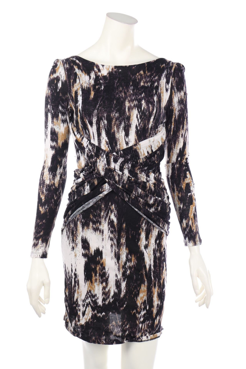 TIGER OF SWEDEN - Jersey-Dress with Wrap-Effect with Deep Back Cutout - M