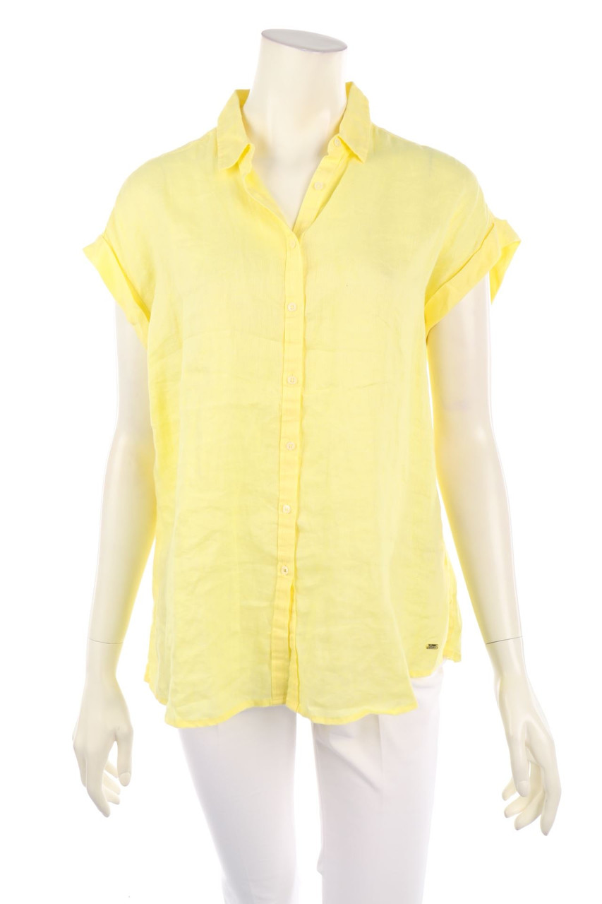 TOMMY HILFIGER - Shirt Blouse with Logo Plaque - XL