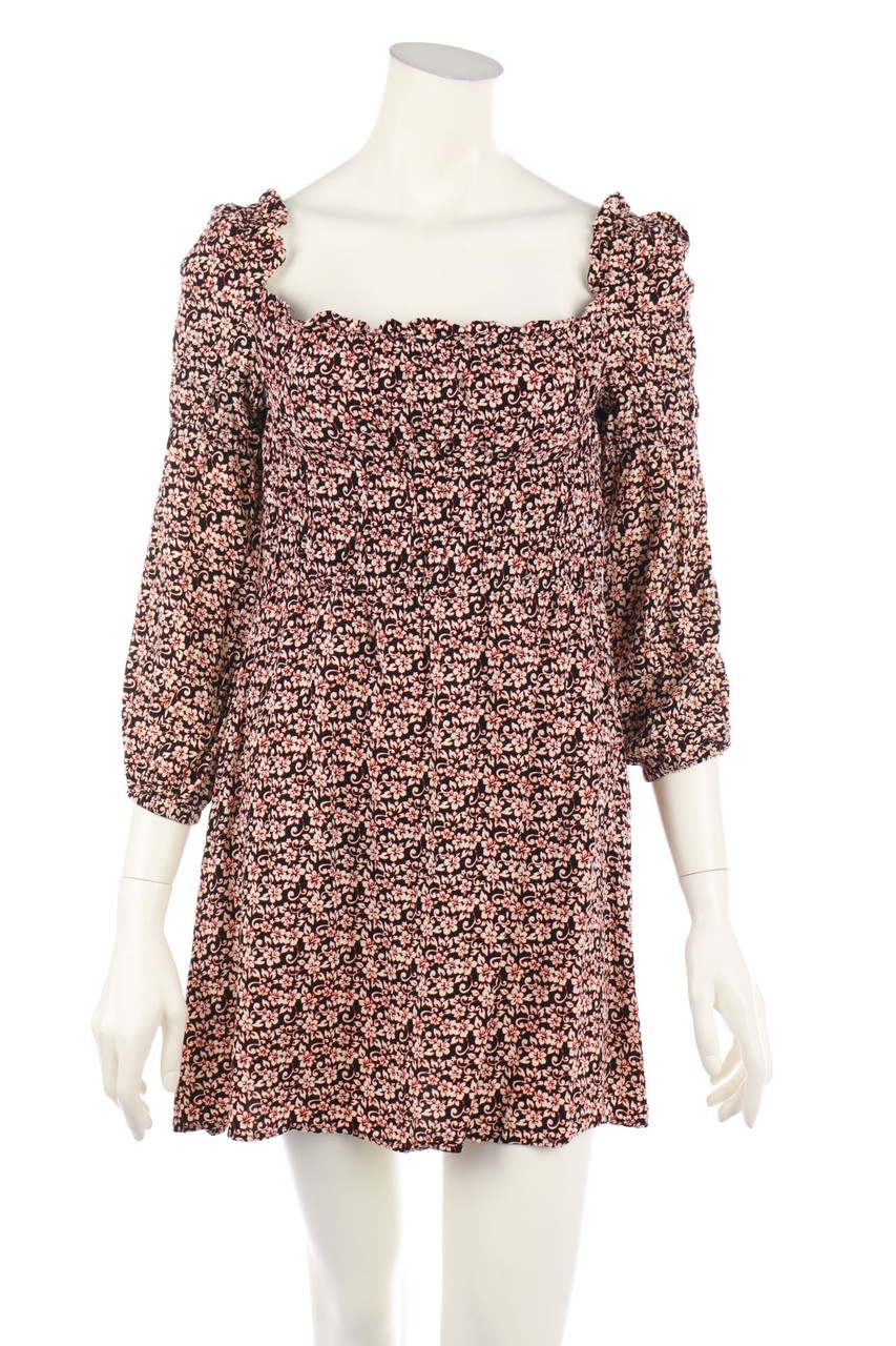 maje - Mini Dress with Puffy Sleeves - D 36