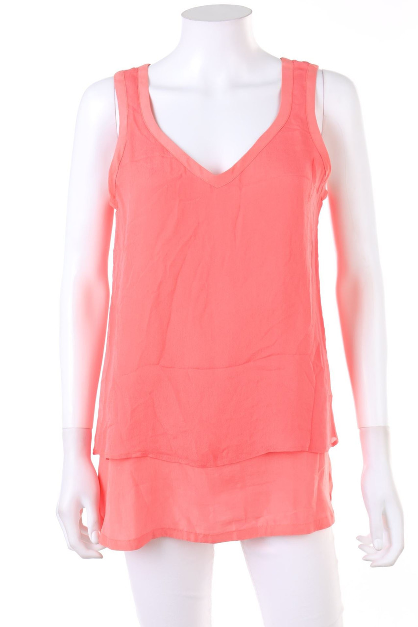 BOSS HUGO BOSS - Blusentop aus Seide im Layer Look - D 36