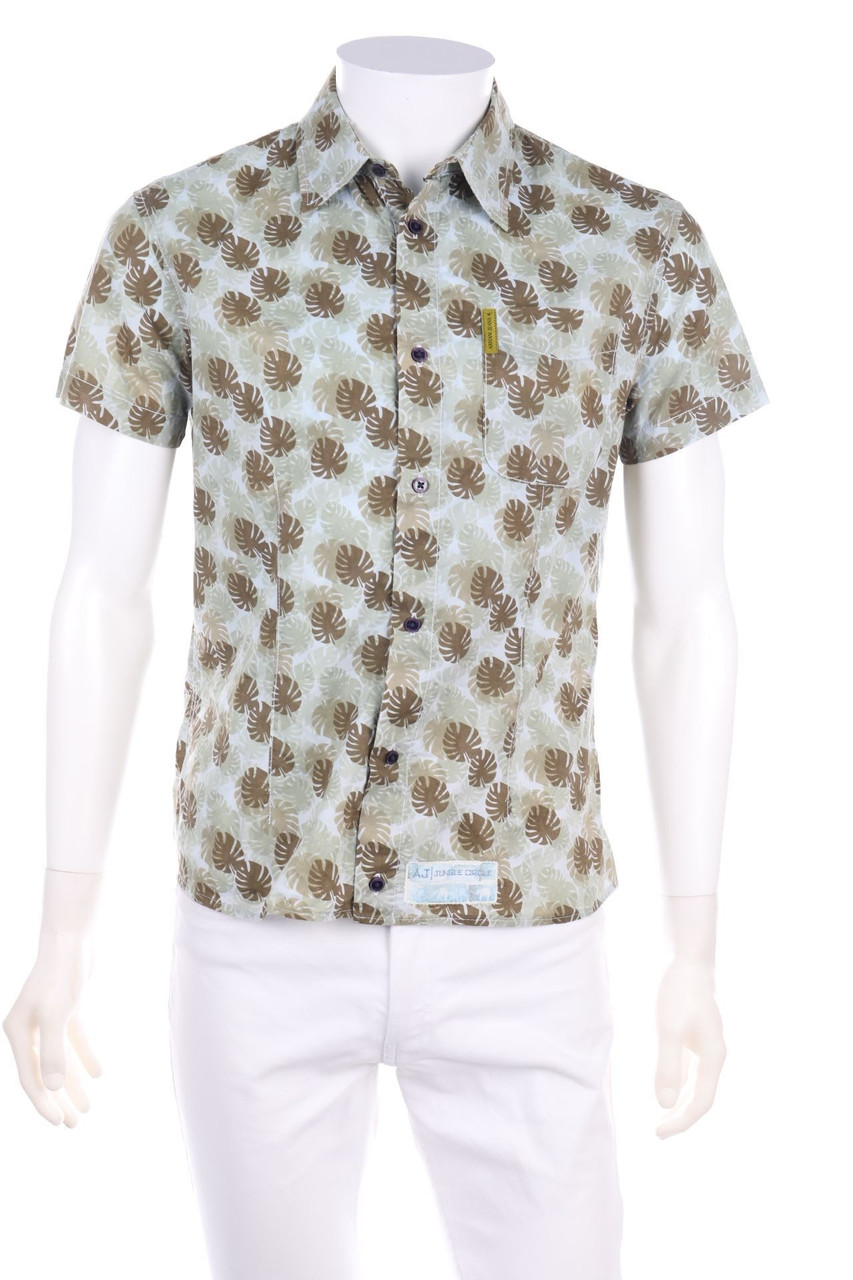 AJ ARMANI JEANS - Kurzarm-Hemd mit Tropical Print - L