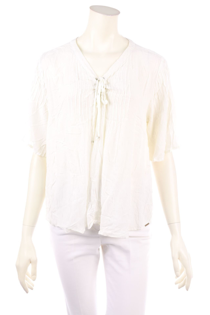 IKKS WOMEN - Kurzarm-Bluse mit Schnürung - S