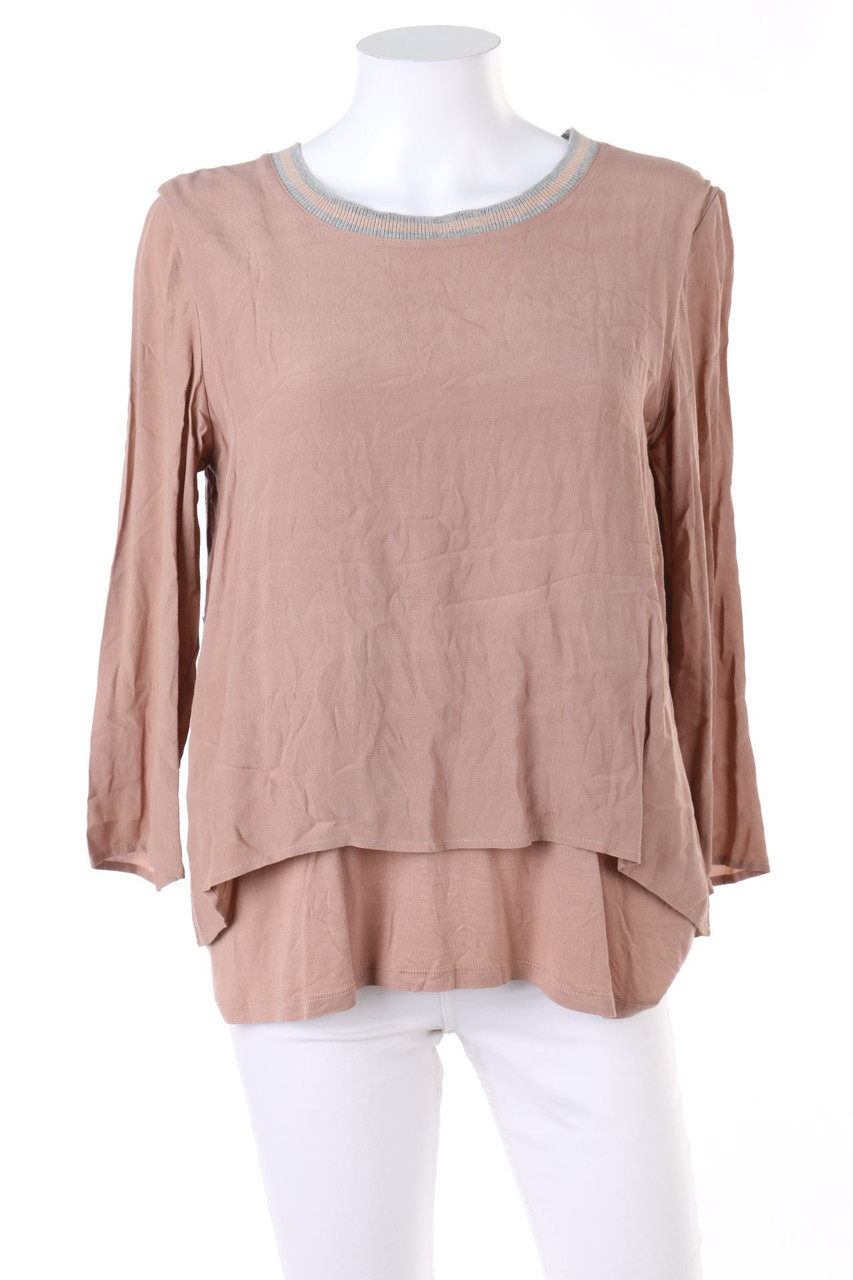 ouí - Blouse, Silk-blend, Layer Look - D 34