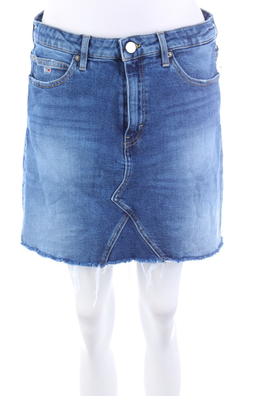 TOMMY JEANS Tommy Hilfiger - Destroyed-Denim Mini Skirt - D 38