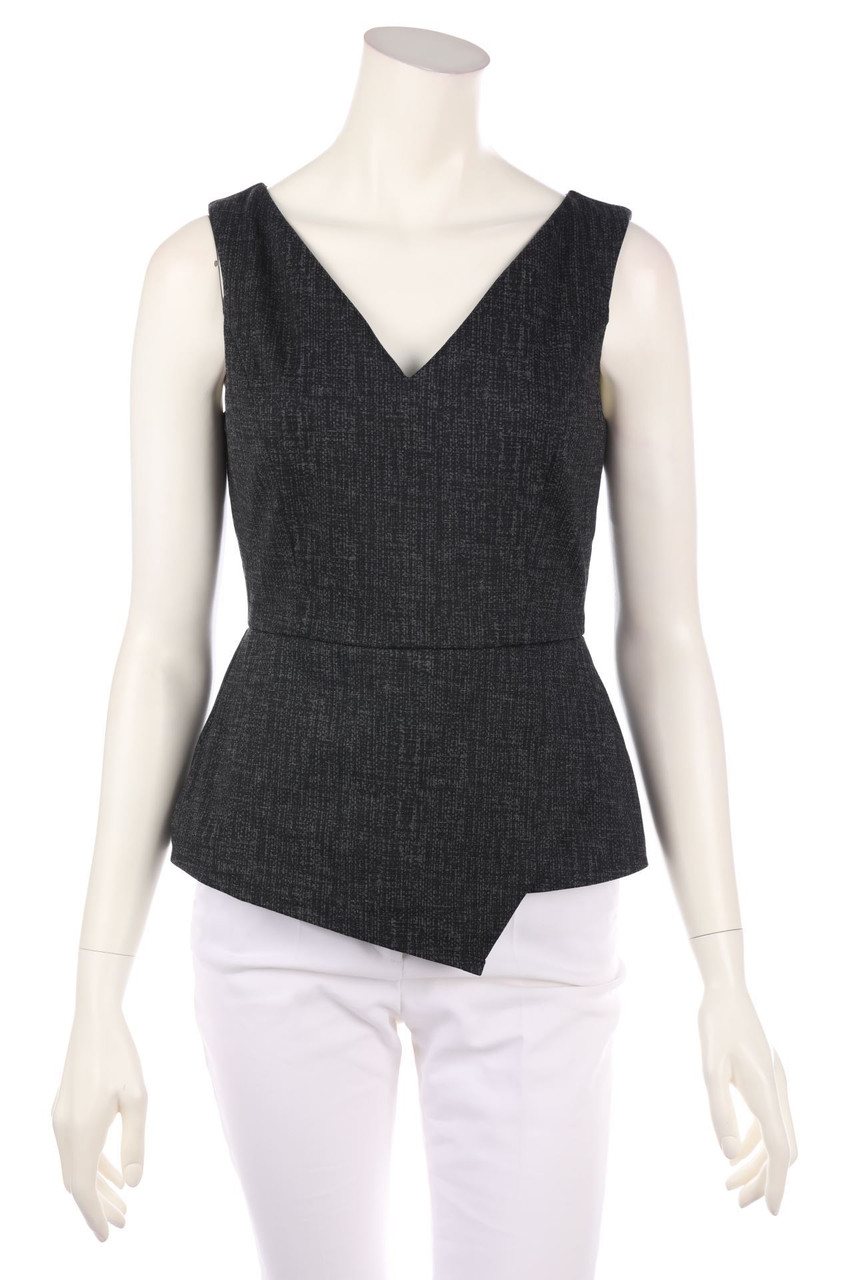White House Black Market - Blouse Top with Asymmetrical Cut - D 32