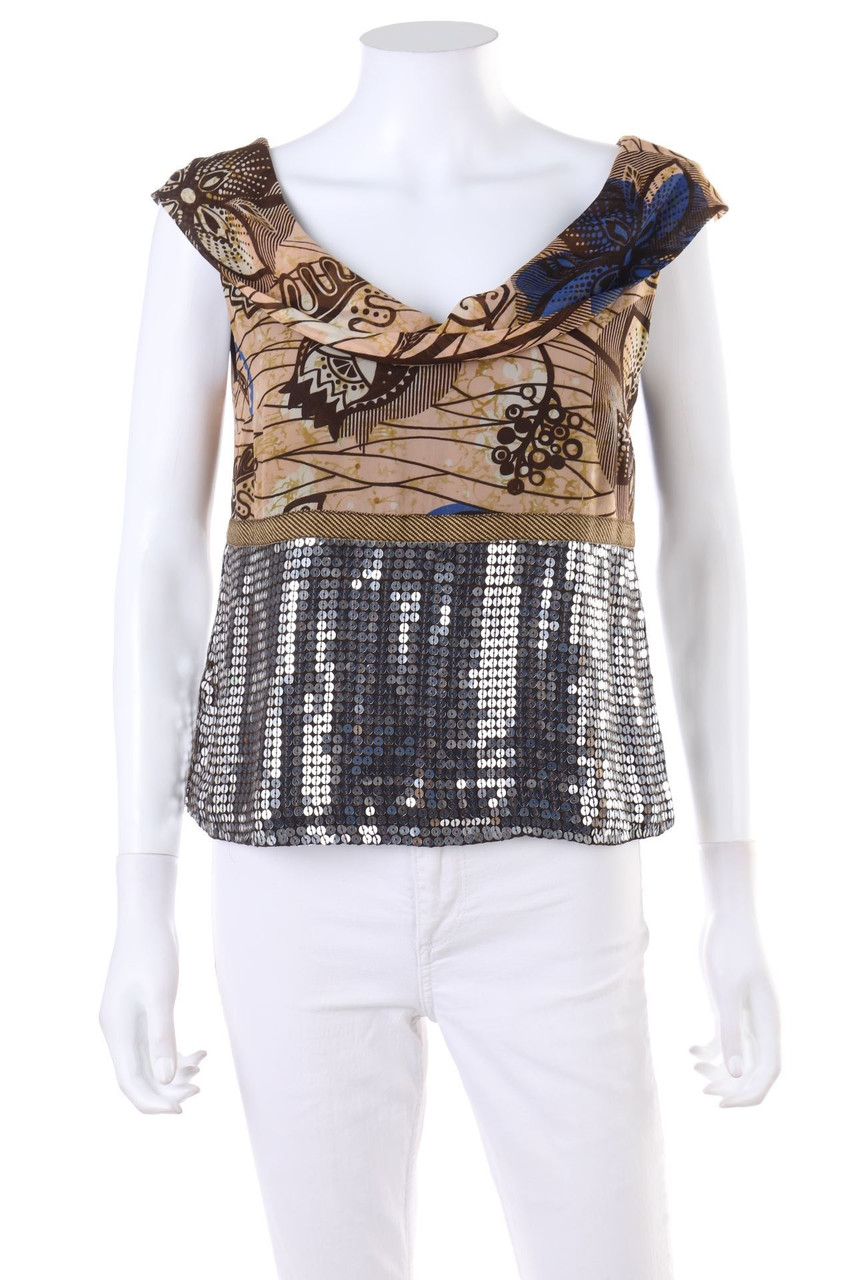 cacharel - Silk Blouse with Sequins - M
