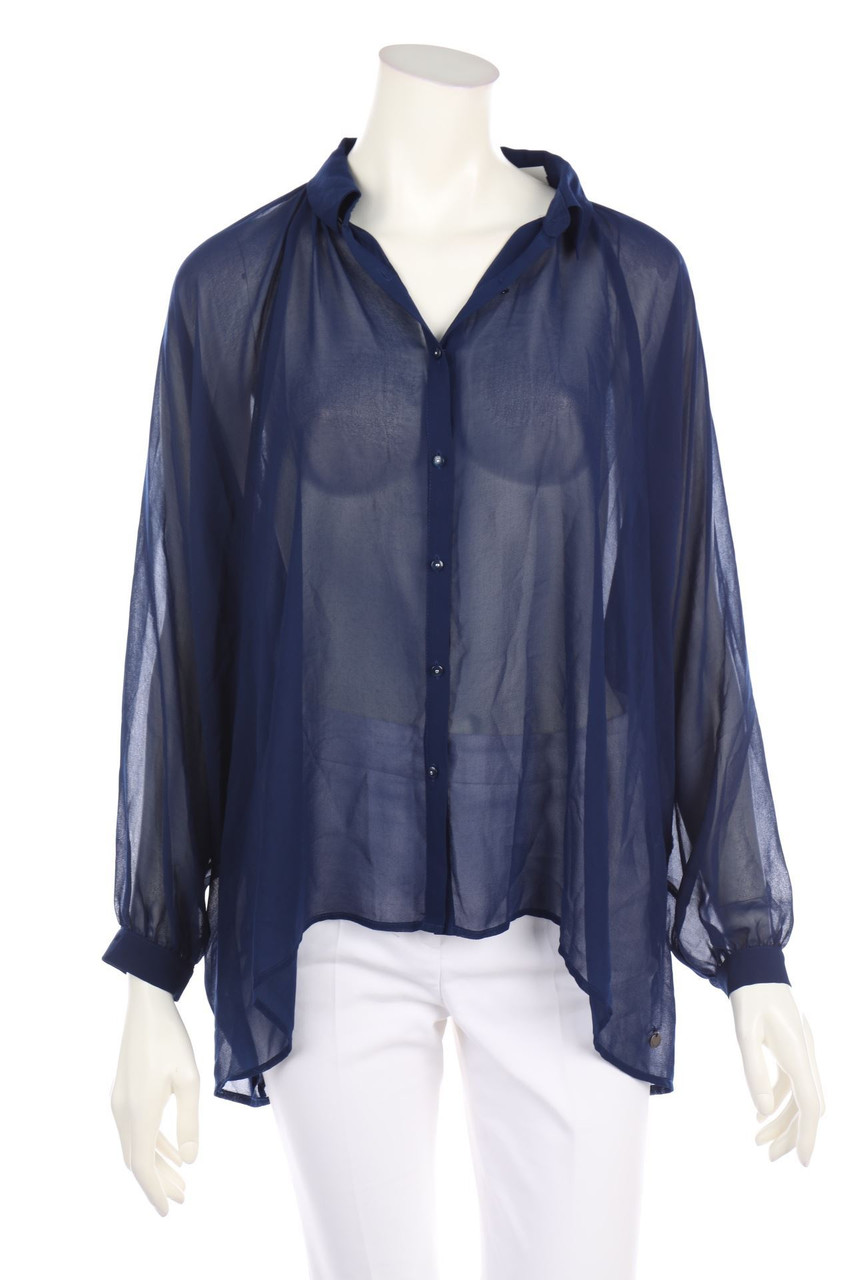 Pepe Jeans - Oversize-Chiffon-Bluse - XS