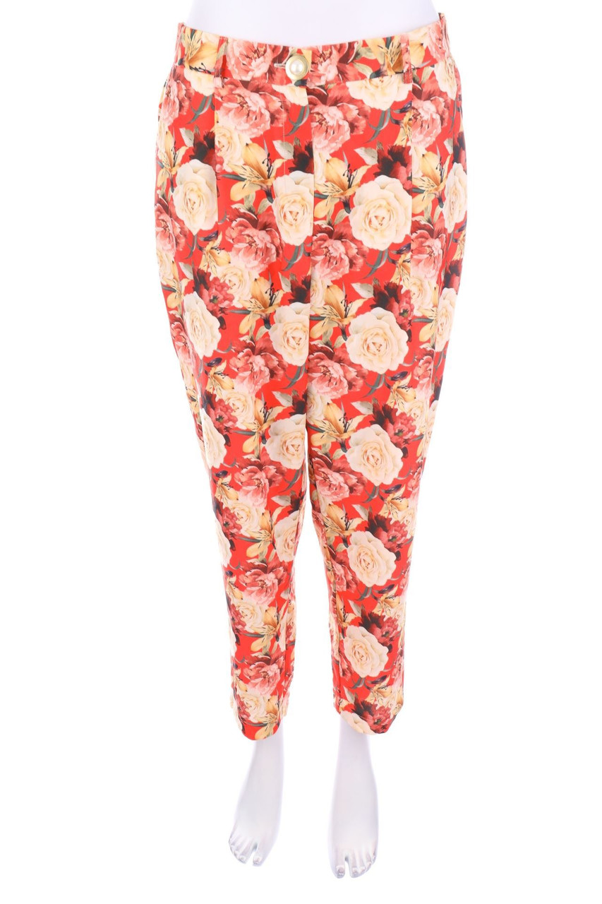 Marcel by MARCEL OSTERTAG - Pleated Pants with Flower Print - D 40