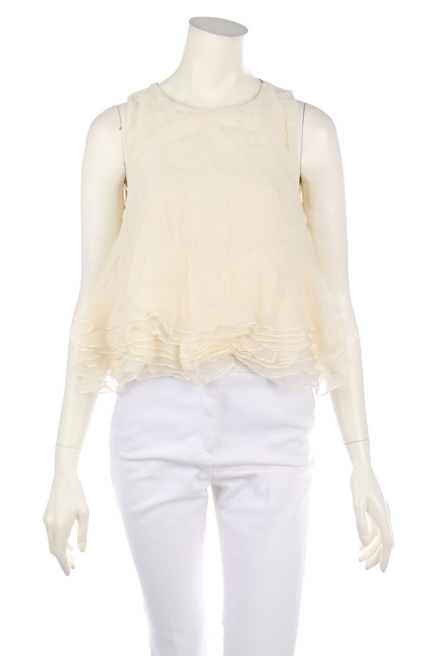 BRUNELLO CUCINELLI - Seiden-Bluse in A-Linie - M