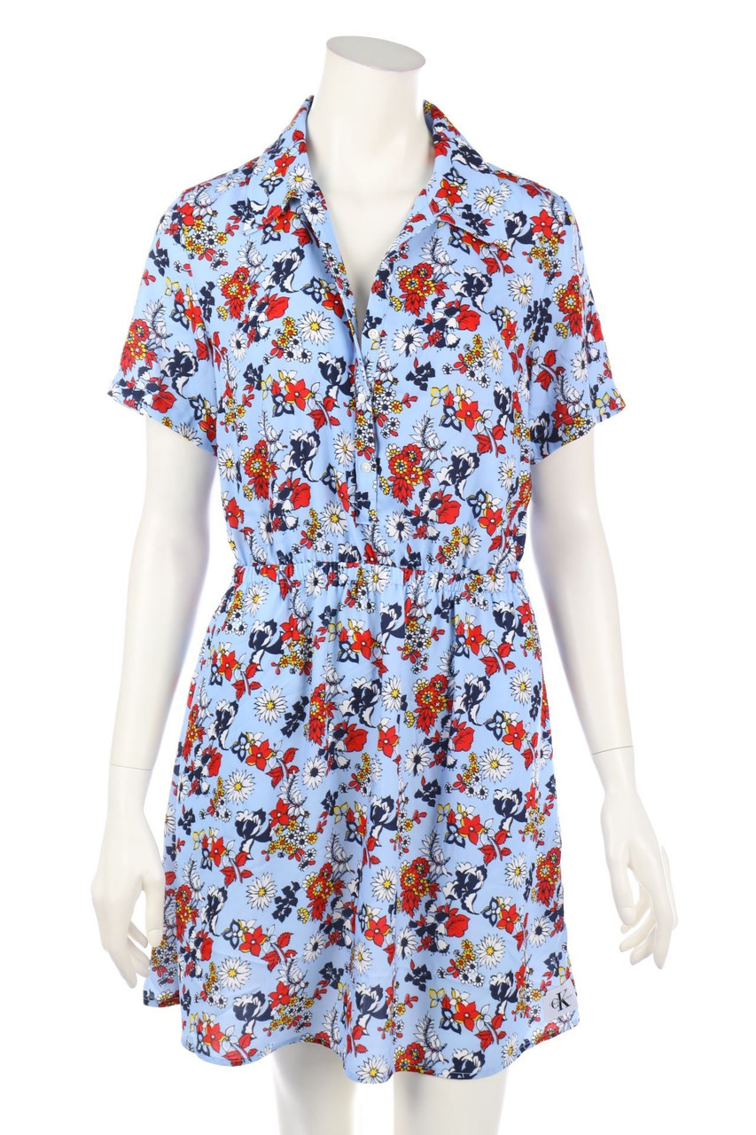 Calvin Klein Jeans - Shirt Dress with Flower Print - S