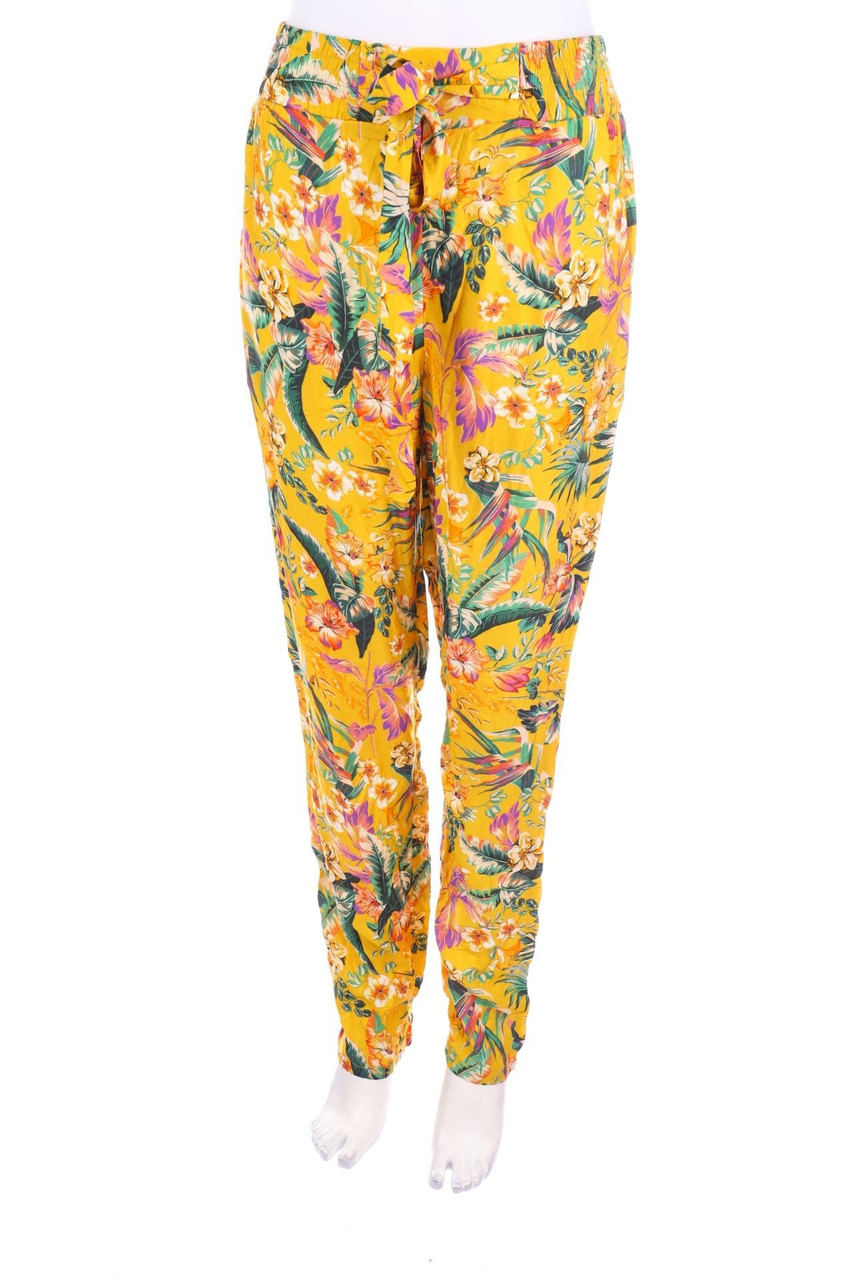 set - Jogger Pants with Flower Print - D 36